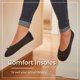 thumbnail image 5 of isotoner Pantuflas de bailarina para mujer – Zapatos de casa de satén suave con lazo y suela de ante – Pantuflas clásicas cómodas de viaje y rec&amp;am, 5 of 8
