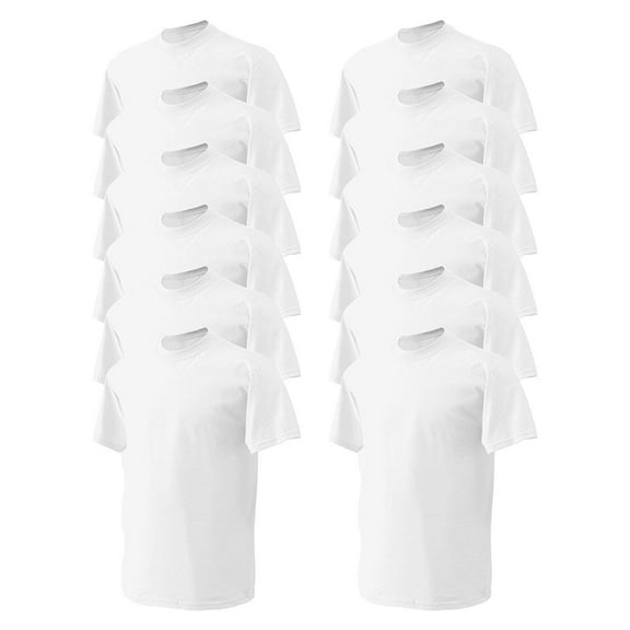 Men's Heavy Cotton Tee (Pack of 12), White, X-Large, 5.3-ounce, 100% cotton By Gildan