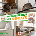 thumbnail image 6 of Mouse RodentRepellent, 72 Pack Peppermint Lemon Oil MiceRepellent for Squirrel Rats Spider Pests, Natural Deterrent for Kitchen, Warehouse, Car, Indoor, Outdoor, Safe for Pets & Family, 6 of 8