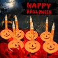 thumbnail image 2 of Halloween Pumpkin Bubble Lights 6-LED Decorative Lights String With Black lines, Holiday Decor For Bedroom, Porch, Fireplace And Fall Party, 2 of 5
