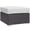 White, variant on Afuera Living Square Rattan Patio Ottoman in Espresso/Peridot