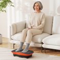 thumbnail image 3 of Goplus Vibration Plate Exercise Machine with 10 Speed Intensities Remote for Home Fitness Orange+Black, 3 of 10