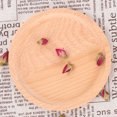 thumbnail image 4 of Plato de fruta redondo de madera de haya hecho a mano de 20 cm para sushi y vajilla de estilo diario, 4 of 8