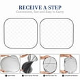 thumbnail image 6 of Daiia Travel Around The World Airplane 2PCS Car Windshield Sun Shade, Foldable Sun Shield for Car Front Window, Auto Sun Blocker Visor Protector Universal for Truck SUV Pickup-Large, 6 of 7