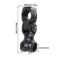 thumbnail image 3 of Bicycle Handlebar Stems 31.8/25.4mm Hand Grip Aluminum Alloy Cycling Balancing Accessory for Road Mountain Cycle Riding Usage 25.4*90MM, 3 of 6
