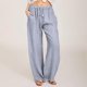thumbnail image 2 of Pantalones casuales de pierna recta SCZ gris claro 3XL, 2 of 9