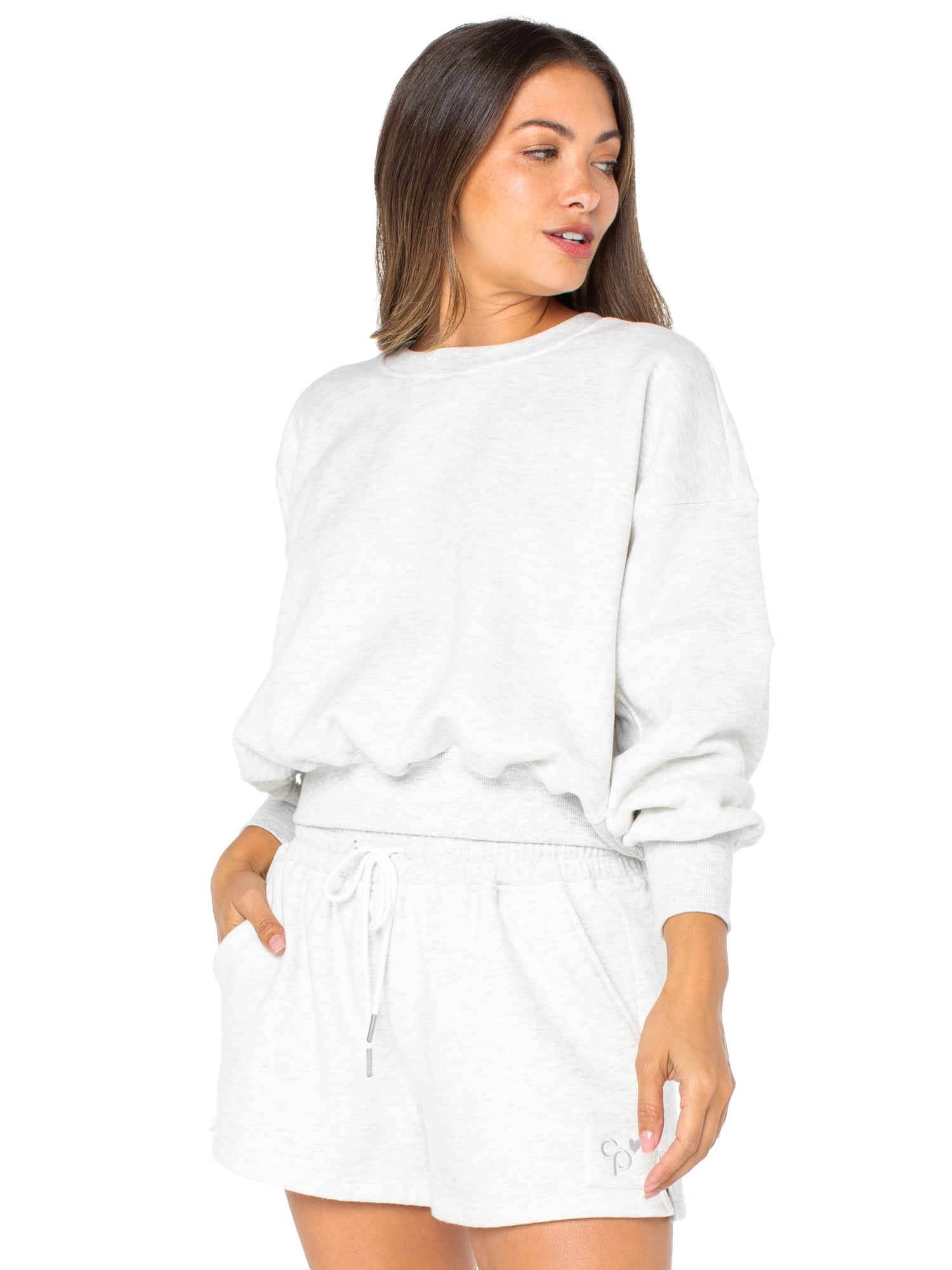 Celebrity Pink Womens Oversized Boyfriend Sweatshirt