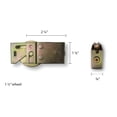 thumbnail image 5 of G.A.S Hardware Roller for Sliding Glass Doors, Stainless Steel, Precision Bearing Wheels, 5 of 5