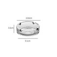 thumbnail image 2 of 1pc Clear Stackable Ashtray - Classic Design - Tempered Glass Ashtray/YY, 2 of 4