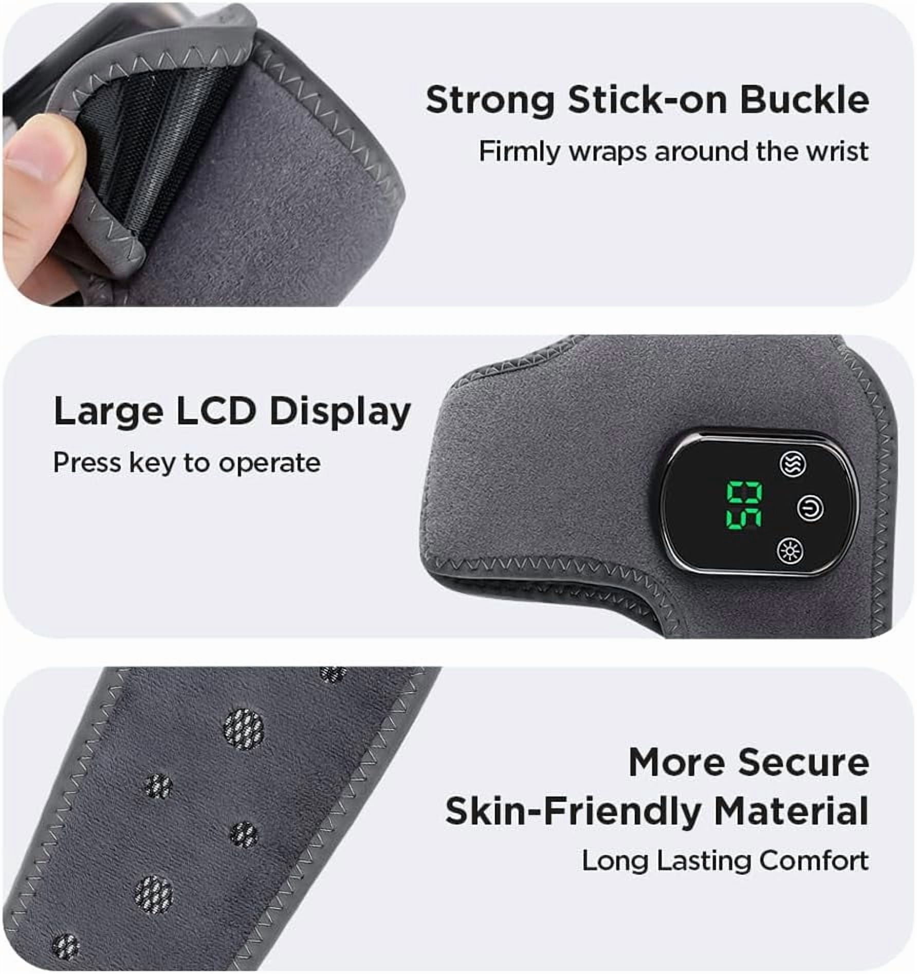 KANOHENO Foot Massager,Portable Wireless Triple Therapy Massager with 3-Speed Vibration & 5-Temperature Heat Settings,Touch Screen for Home,Office,Travel Use