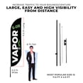 thumbnail image 3 of Vapor Feather Flag(11.5Feetx2.5Feet) By Dreamcontroller For Business Outside With Optional Add-On Pole(15Feet) and Groundspike | Custom Swooper Flag | Made In Usa, 3 of 7