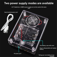 thumbnail image 2 of DIY Game Kit Game Console Electronic Soldering Production Kit Mini Pixel Game Console Kit Voice Version, Clear Shell, 2 of 8