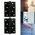 thumbnail image 1 of Durable Bearing Hinge, Black Door Hinge, For Home Use Wardrobes Cabinets Doors 3.0mm, 1 of 8