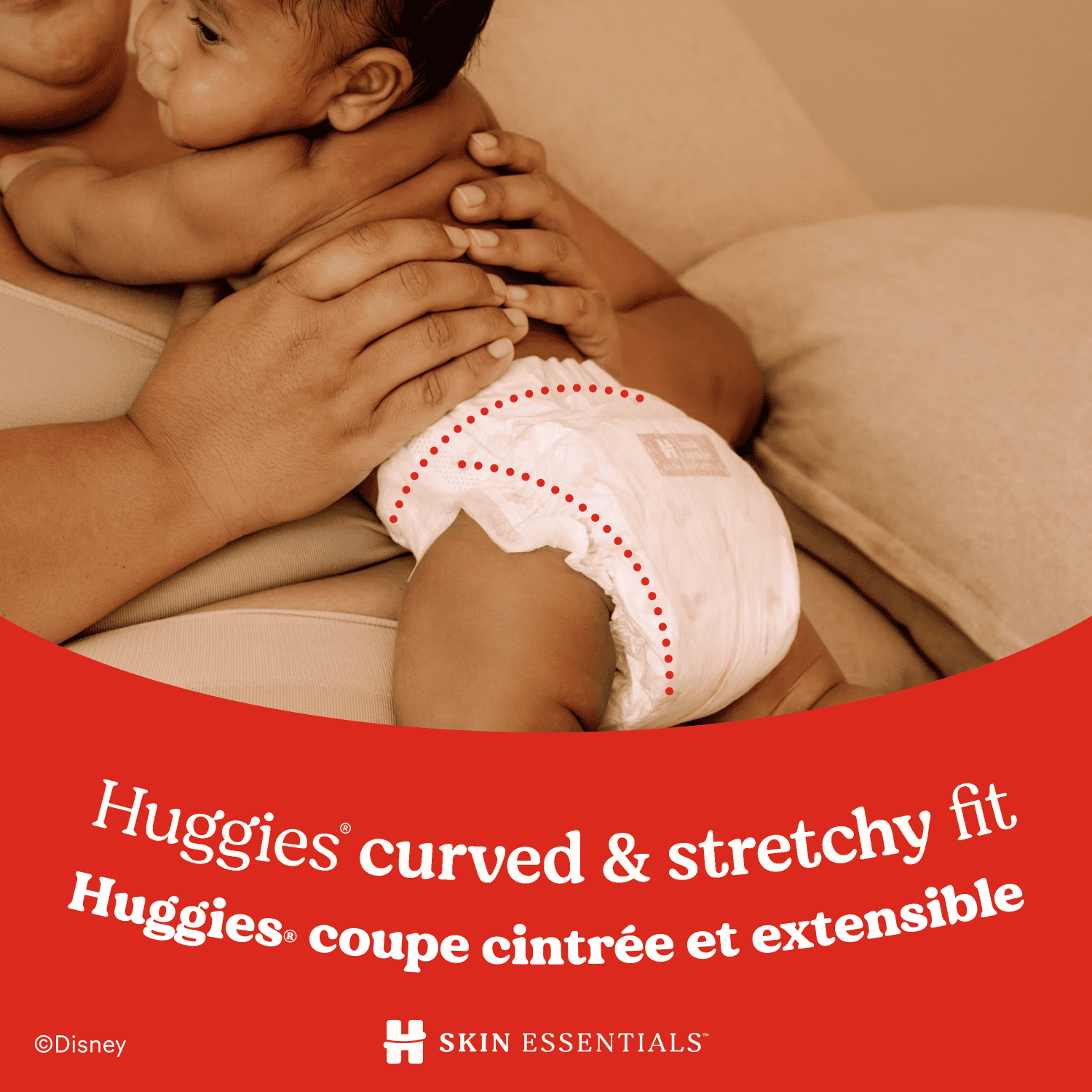 Huggies Skin Essentials Baby Diapers, Size 3 (16-28 lbs), 168 Count