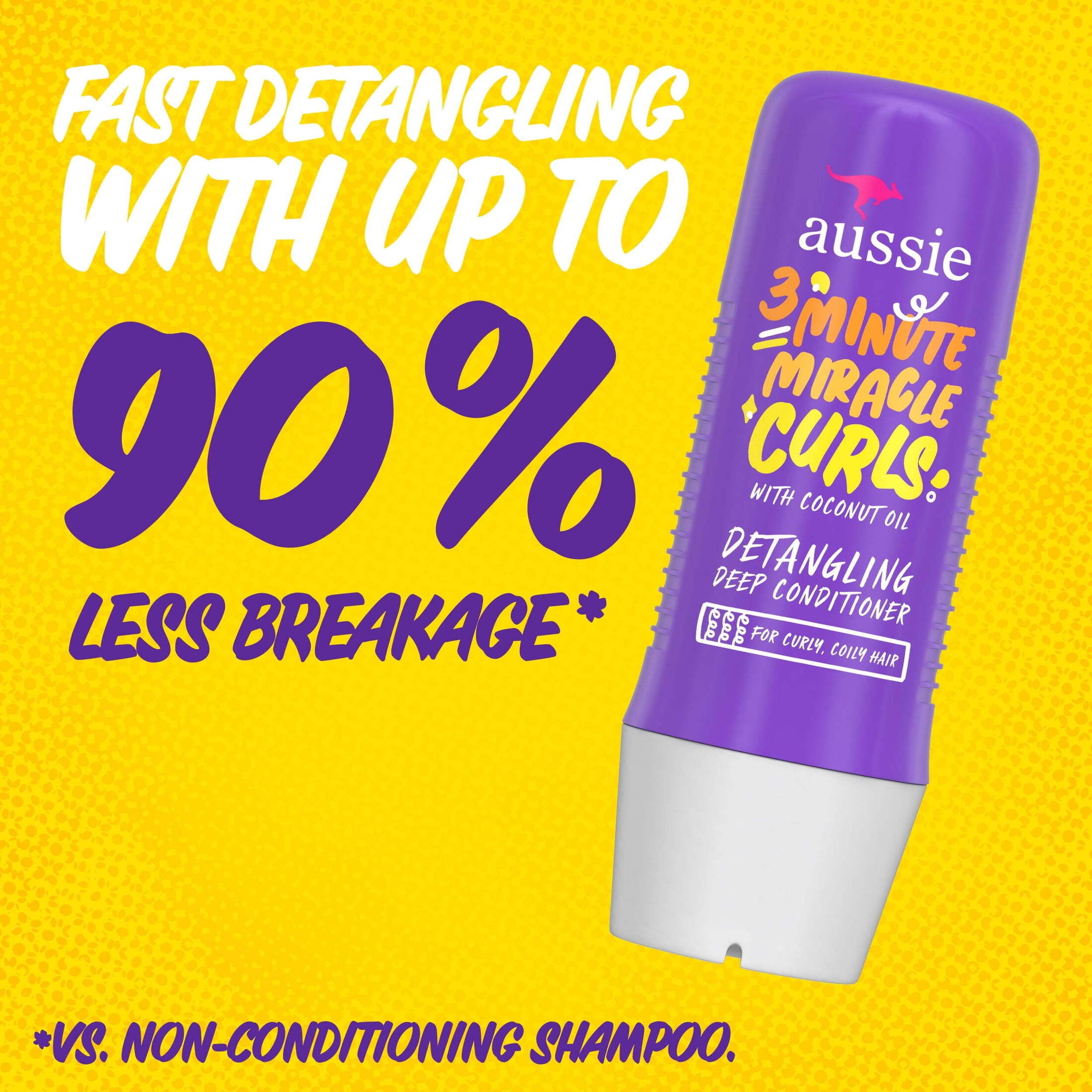 (4 pack) Aussie 3 Minute Miracle Curls Detangling Deep Conditioner 8 fl oz