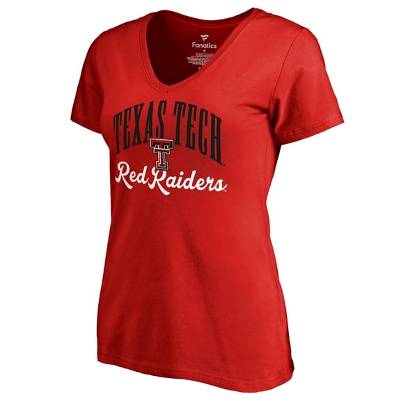 Women's Red Texas Tech Red Raiders Victory Script T-Shirt