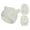 White, variant on Newborn Baby Beanie Gloves Set For Boy Girl Cap Cotton Knitted Winter Warm Hats+Gloves Set Sale Items