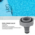 thumbnail image 4 of Drain 3pcs Swimming Pool Drain Valve Replacement For P6H1419 Internal Thread 1.6in Inner Interface Outer Diameter 1.3in Grey, 4 of 8