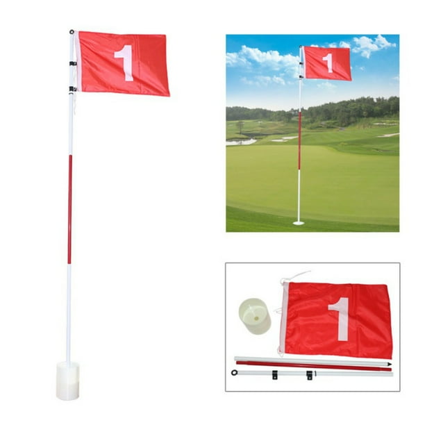 Putting Green Flags, Golf Flagsticks for Yard, Practice Hole Cup with