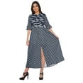 thumbnail image 1 of Moomaya Printed Kurta Summer Wear Ladies Kurti Front Slit Tunic Tops Women, 1 of 5