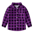 thumbnail image 6 of Wancir Little Big Boys Girls & Mens Plaid Flannel Shirt Button Down Family Matching Outfits, 6 of 7