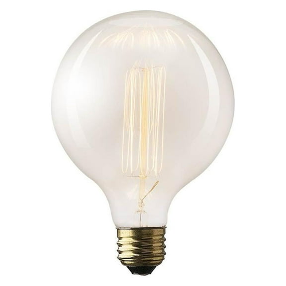 Mercana Filament Globe Clear Glass E26 40W 5.5"H Bulb