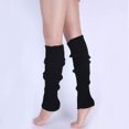 thumbnail image 2 of Calcetines hechos punto de la yoga, calentadores de pierna hechos punto del ganchillo del punto caliente del invierno de las mujeres de los calentadores para la yoga de Lmell, 2 of 4