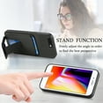 thumbnail image 4 of Allytechgroup Cards Holder Back Case for iPhone 8 Plus/ 7 Plus, Vintage PU Leather TPU Shockproof Slim Kickstand Anti-Drop Protective Wallet Phone Case Cover for Apple iPhone 8 Plus/ 7 Plus, Black, 4 of 8