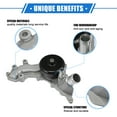 thumbnail image 3 of Unique Bargains No.68079412AB/68079412AC Engine Water Pump Cooling Inverter for Jeep Wrangler JK 2012-2018 with Gasket, 3 of 7