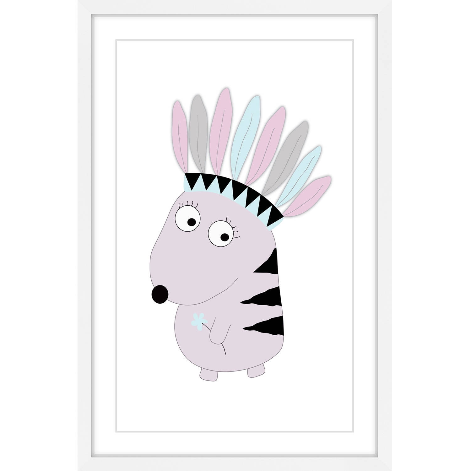 Marmont Hill "Pastel Feathers" by Katarina Snygg Framed Painting Print