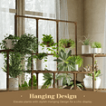 thumbnail image 4 of Large Plant Stand Indoor Outdoor Tall Plant Rack Wood for Indoor Plants Multiple Plant Holder for Patio Balcony Garden, 4 of 7