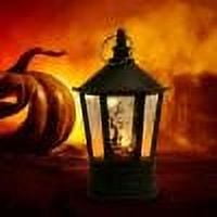 XYAIYT Halloween LED Candle Lights Battery Operated Hanging Lantern Spooky Decoration Realistic Fire Effect Pumpkin Witch Skull Pattern Porch Party Lights