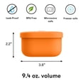 thumbnail image 3 of Omie OmieSnack Silicone Food Storage 9.4 oz Container for OmieBox - Orange by OmieLife, 3 of 4