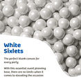 thumbnail image 4 of Color It Candy White Decorative Candy Buffet Sixlets, 14 oz, 4 of 9