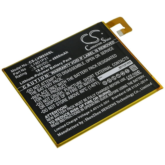 4900mAh LE L19D1P31 Battery for Lenovo TB8505F Tab M8