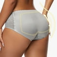 thumbnail image 3 of Bigersell Womens Cheeky Underwear Clearance Plus Size Period Underwear Bikini Panty Style P-405 Polyester Bikini Panties Seamless Underwear Ladies Thong Briefs High Waist Women's Panties Gray M, 3 of 3