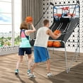 thumbnail image 4 of Costway Jeu d'Arcade de Basketball à Double DEL avec Prise Électronique, 8 Modes de Jeu, 4 Balles, Pliable, 4 of 10