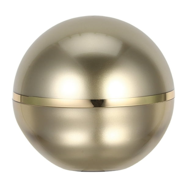 1 frasco de plástico para crema, frasco de almacenamiento de cosméticos, frasco vacío para muestras de maquillaje, dorado