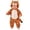 Brown, variant on Boys Hooded Romper Long Sleeve Zipper Warm Jumpsuit Baby Animal Costume Halloween Cosplay Girls Halloween Costume Size 0-9 Months