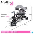 thumbnail image 4 of Triciclo Gemelar Doble Para Niños 360° Con Luz Y Sonido, 4 of 6