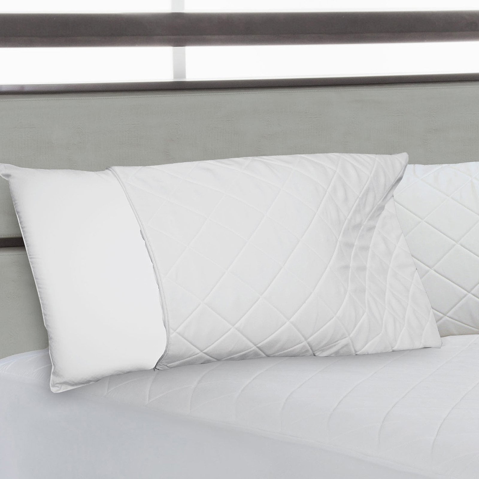 Perfect Fit Quilted Memory Foam Zipper Pillow Enhancer Walmart Com