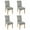 Daisy-1, variant on 4 Pcs Dining Chair Slipcover Spandex Super Fit Stretch Removable Washable Kitchen Chair Slipcovers for Home Party Hotel Wedding Ceremony, Universal Size (Pioneer Flower)