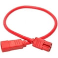 thumbnail image 2 of Tripp Lite 2ft Heavy-Duty Computer Power Cord (IEC-320-C14 to IEC-320-C15), Red, 2 of 5