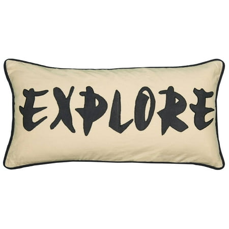 Rizzy Home Applique with Embroidery Details Decorative Throw Pillow - Explore