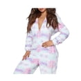 thumbnail image 4 of Fortune Combinaison à Capuche à Manches Longues à Imprimé Floral pour Femmes, Pyjama d'Hiver de Noël, Combinaison, 4 of 5