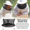 thumbnail image 3 of Eoperou Mosquito Head Net Full-Mesh Design Drawstring Windproof Strap Good Breathability Beekeeping Men Bee Prevention Cap Gardening Fishing Protective Cap, 3 of 8