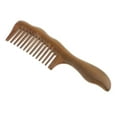 thumbnail image 4 of del de la barba del tamaño del bolsillo del cepillo antiestático del sándalo natural Yuyangstore Peine de diente ancho de sándalo, 4 of 8