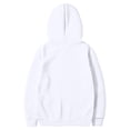 thumbnail image 5 of Mens Basic Blank Fleece Hood Pullover, Front Kangaroo Pocket Long Sleeve Top, Sports Casual All Season Outfit White M, 5 of 8