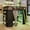 Green, variant on Full Size Wood Loft Bed with Wardrobe, Desk, Shelves, Blackout Curtains & RGB LED Lights, Space-Saving Gaming Loft Bed Frame with Storage Cabinet and Workstation for Teens & Adults