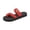 Red, variant on Toe Loop Slide Sandals for Women, Women's Breathable Hollow Mesh Slide Sandals, Women Comfortable Orthopaedic Slippers, Summer Mesh Flats Beach Sandals Mules, Black 8